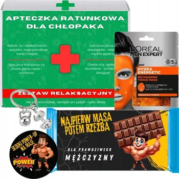 Obraz Dárek na DZIEŃ CHŁOPAKA pro chlapa, kamaráda, kamaráda, sada Lékárnička