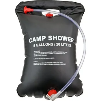Solární kempingová sprcha 20l Přenosný sprchový vak 40 x 60 cm Vak na vodu Venkovní turistická sprcha Kempování Zahradní vybavení