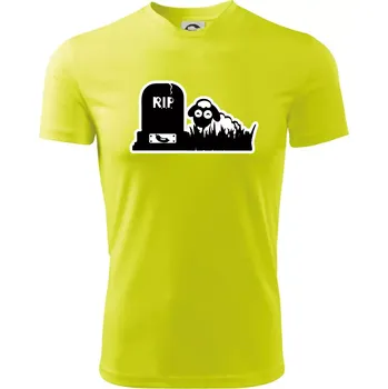RIP - Náhrobek - Jitrnice - Ovečka - Dětské triko sportovní (dresovina) - 158 cm/12 let ( Neonově žlutá )