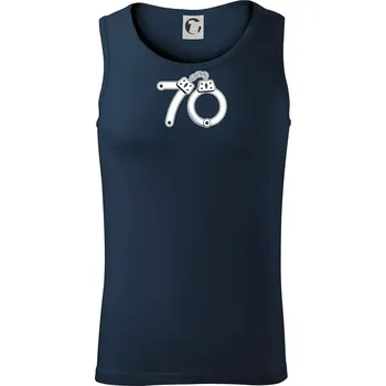 Pánské termoprádlo Narozeninové tričko pro policajta - pouta 70 - Tílko pánské Core - M ( Námořní modrá (velmi tmavá - téměř černá) )