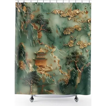 Prostěradlo Textilní sprchový Závěs floraweg 180 x 200 cm