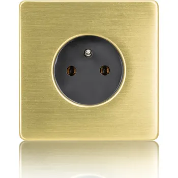 Elektrická zásuvka Elektrická Zásuvka nástěnná Ampera šedá