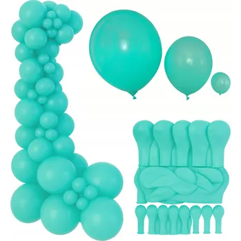 Balónek Sada Dekorativních Balónků Barva Akvamarín 70 kusů