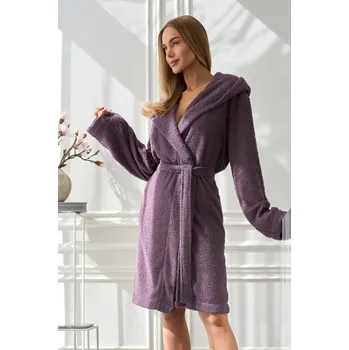 Dámský župan Dámský krátký župan L&L, ametyst L i170_5903672840781