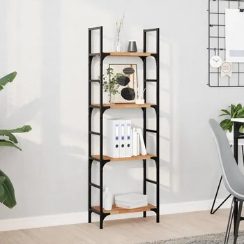 police vidaXL Plovoucí police 4 ks 60 x 20 x 2 cm olejované akáciové dřevo