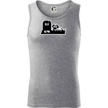 RIP - Náhrobek - Jitrnice - Ovečka - Tílko pánské Core - XL ( Tmavě šedý melír )