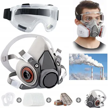 Plynová maska Lakýrnická maska polomaska proti prachu 6200 + filtry – kompletní sada