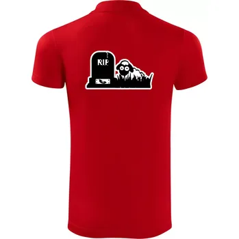 Pánská košile RIP - Náhrobek - Jitrnice - Ovečka - Polokošile Victory sportovní (dresovina) - M ( Červená )
