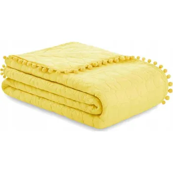 Prostěradlo Přehoz AmeliaHome polyester 200 cm x 220 cm žlutý