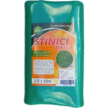 zahradní zástěna Stínící tkanina 1,5x10 m / síť na lešení, JASNĚ ZELENÁ, zastínění 45%