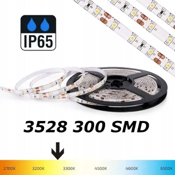 LED osvětlení LED pásek 3528 300 IP65 VODĚODOLNÝ BÍLÁ NEUTRÁLNÍ