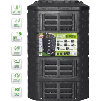 Kompostér Kompostér 1-komorový Patrol group 1120 l černý