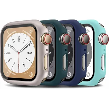 Pouzdro na mobilní telefon Pouzdro pro Apple Watch SE/6/5/4 40 mm – kompletní ochrana + 4x temperované sklo