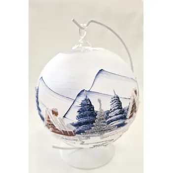 Obraz Baňka se zimní krajinou na stojanu 20 cm