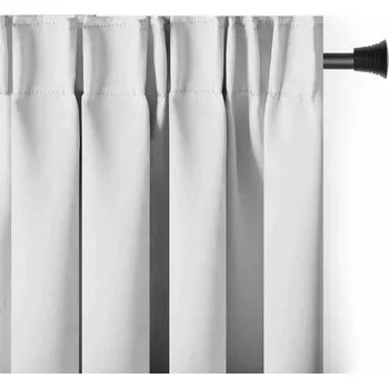 Obraz RESTILO Závěs s 90% zatemněním 140x245 blackout bílý na pásce