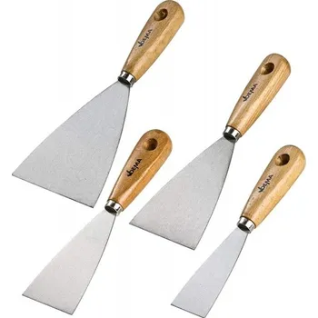Malířská špachtle DEMA Špachtle s dřevěnou rukojetí, 4dílná sada