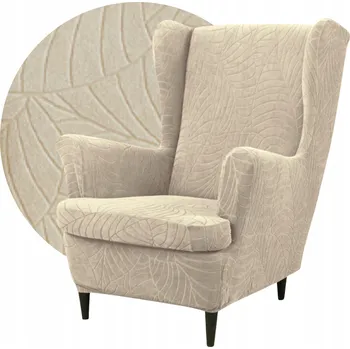 Křeslo Potah na křeslo Ubieramy-meble béžový