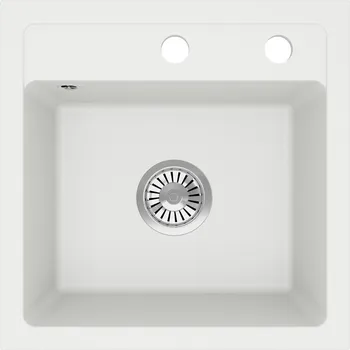 Granitový dřez Jednodřez Brenor Bella granitový bílý