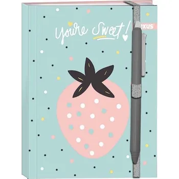 Zápisník Deník |13 x 17,5 cm Beniamin černý, červený, vícebarevný