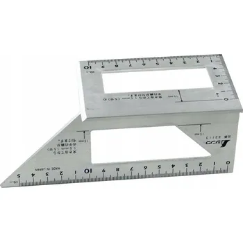 Úhloměr Japonský 3D úhelník Shinwa 45/90