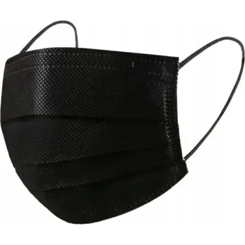 rouška OCHRANNÁ ROUŠKA 3VRSTVÁ ČERNÁ 50 ks