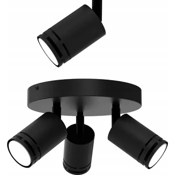 STROPNÍ SVÍTIDLO STROPNÍ ČERNÝ POHYBLIVÝ LED GU10 SPOT REFLEKTOR NASTAVITELNÝ BODOVÝ