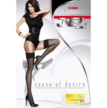 Dámské punčochy Dámské samodržící punčochy Kleopatra bílé, bílá 1/2 i10_P18467_1:2021_2:591_