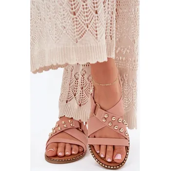 Dámské sandále Ekokožené sandály se zlatými nýty – Step in style, 37 i240_214691_2:37