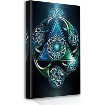 Obraz OBRAZ NA PLÁTNĚ NA ZEĎ Abstrakce 3D 50x70 cm