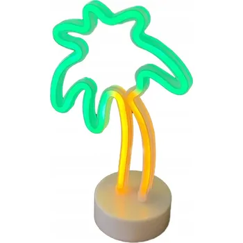 Lampička Dekorativní Stolní Lampa Neon Strom Palma Moderní Dekorace