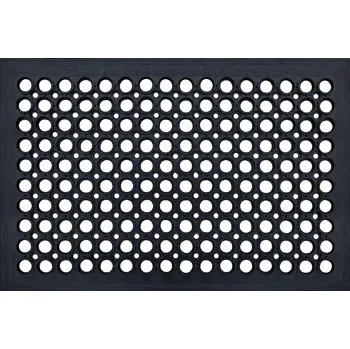 Gumová rohožka s otvory 45x75cm GUMMY s nájezdovou hranou