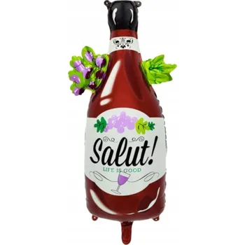 Balónek Foliový balónek LÁHEV VÍNO 48x89 Cm PÁRTY NAROZENINY