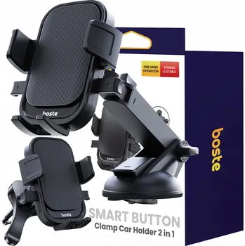 BOSTE GRAVITAČNÍ DRŽÁK DO AUTA NA TELEFON STABILNÍ NA PALUBNÍ DESKU/DO VĚTRACÍ MŘÍŽKY