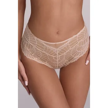 Dámské oblečení AVA béžové klasické kalhotky s krajkou, béžová L i170_AV-FI-AV 2200-BEIGE-R-L