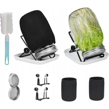 Sklenice ZESTAW 2SZT NAKLIČOVACÍ NÁDOBA SŁOIKOWA SZKLANY SKLENĚNÁ SKLENICE SKLO NA KLÍČKY 1000 ML