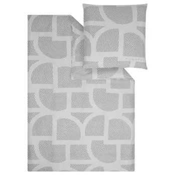 Povlečení Povlečení bugatti 5076-810 z šedé bavlněné saténové tkaniny