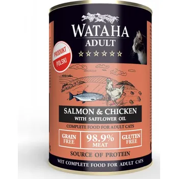 Krmivo pro kočku WATAHA HUNT ADULT kočka losos kuře 400g