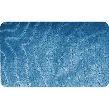 Koupelnová předložka KOUPELNOVÁ PŘEDLOŽKA MĚKKÁ MODRÁ PROTISKLUZOVÁ