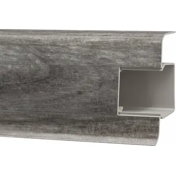 soklová lišta Lišta Vilo PVC 2 x 55, délka 2 cm, dub