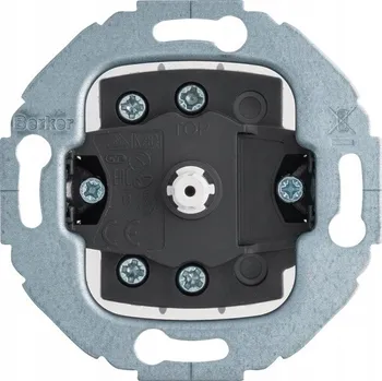 vypínač Jednopólový vypínač pod omítku Hager černý 384603