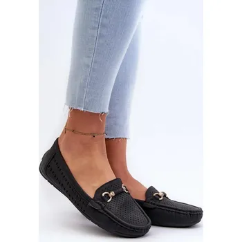 Dámské mokasíny Dámské mokasíny Step in Style z eko kůže se zlatým zdobením, 37 i240_196699_2:37