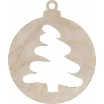 Vánoční dekorace DŘEVĚNÁ VÁNOČNÍ KOULE NA VÁNOČNÍ STROMEK OZDOBY VÁNOČNÍ DEKORACE