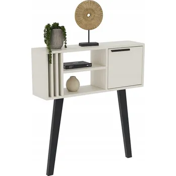 Konferenční stolek KONZOLOVÝ STOLEK LAMELLO PŘEDSÍŇ KAŠMÍR LAMELY ČERNÉ NOHY