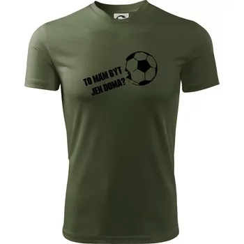 Pánské oblečení To mám být jen doma? - Fotbal - Pánské triko Fantasy sportovní (dresovina) - 2XL ( Khaki )
