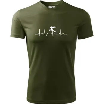 EKG inline přeskok - Pánské triko Fantasy sportovní (dresovina) - 3XL ( Military )