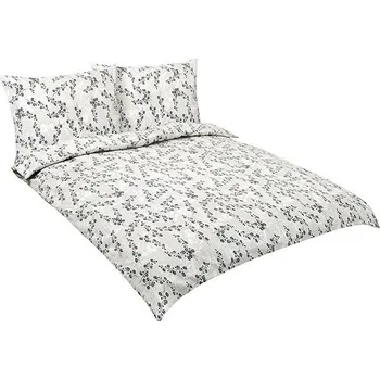 Povlečení Bellatex Krepové povlečení Imprese béžové/šedé/černé 200 x 220, 2x 70 x 90 cm zipový uzávěr