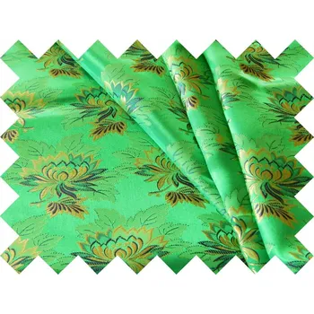 HEDVA ČESKÝ BROKÁT Vzorek brokátu Ondrin MALÝ KVĚT zelená | 786