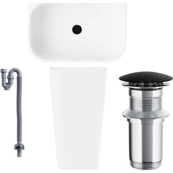 Umyvadlo Stojící umyvadlo čtvercové Corsan 50 cm bílé