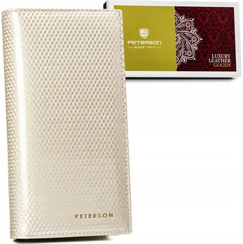 Peněženka Peterson dámská peněženka z pravé kůže béžová PTN 421431-SBR-7334