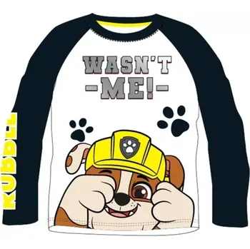 Chlapecké tričko dlouhý rukáv Tlapková patrola 52021619 tm. modrá